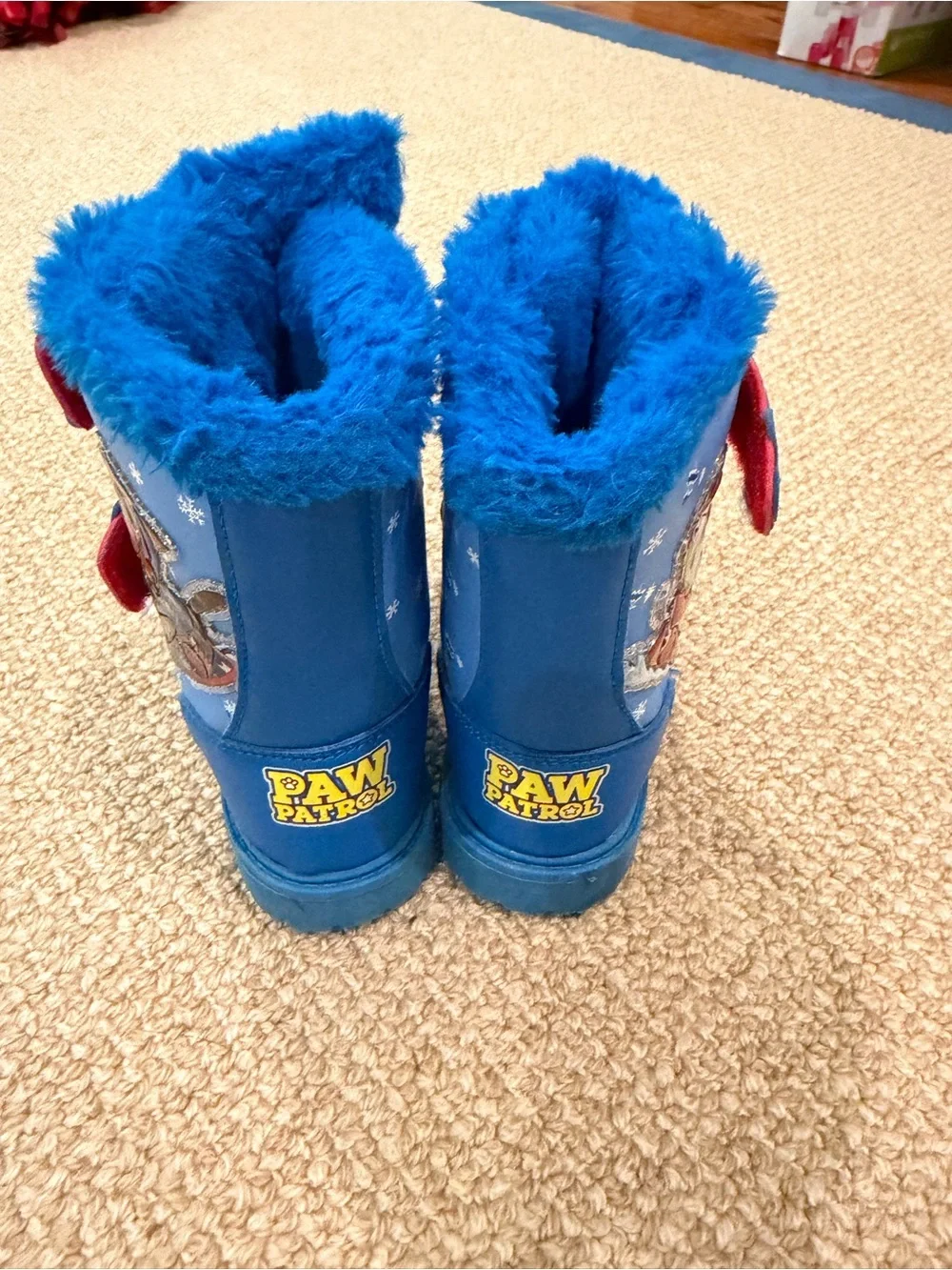 Paw Patrol Winter Snow Boots Size Y9 - Barely Worn